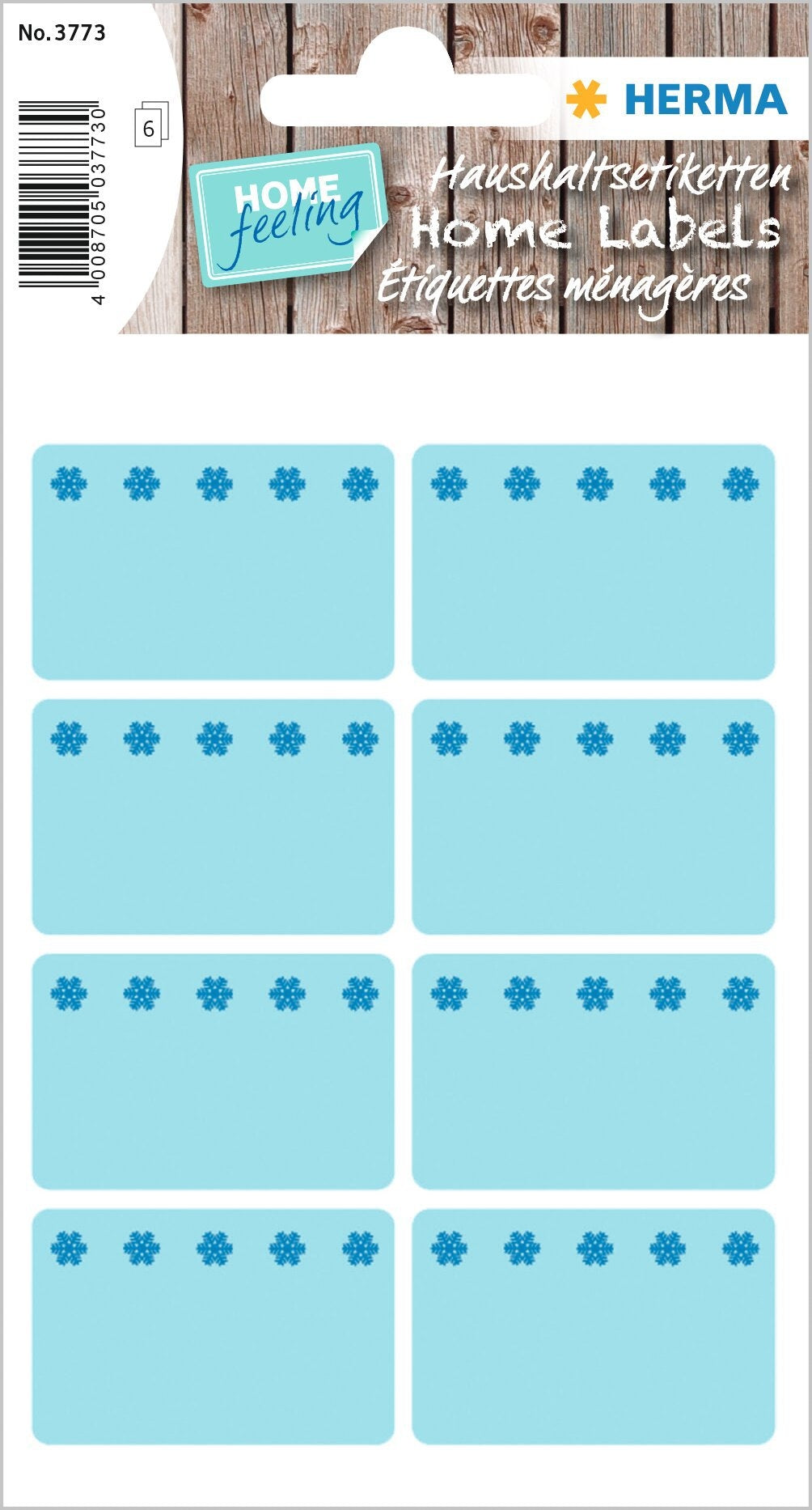 HERMA Diepvries Etiket 3773 26x40mm Blauw, geschikt tot -30°C