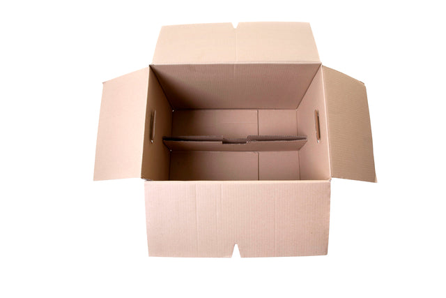 Verhuisdoos IEZZY 480x320x360mm enkelgolf bruin, 55 liter - 2