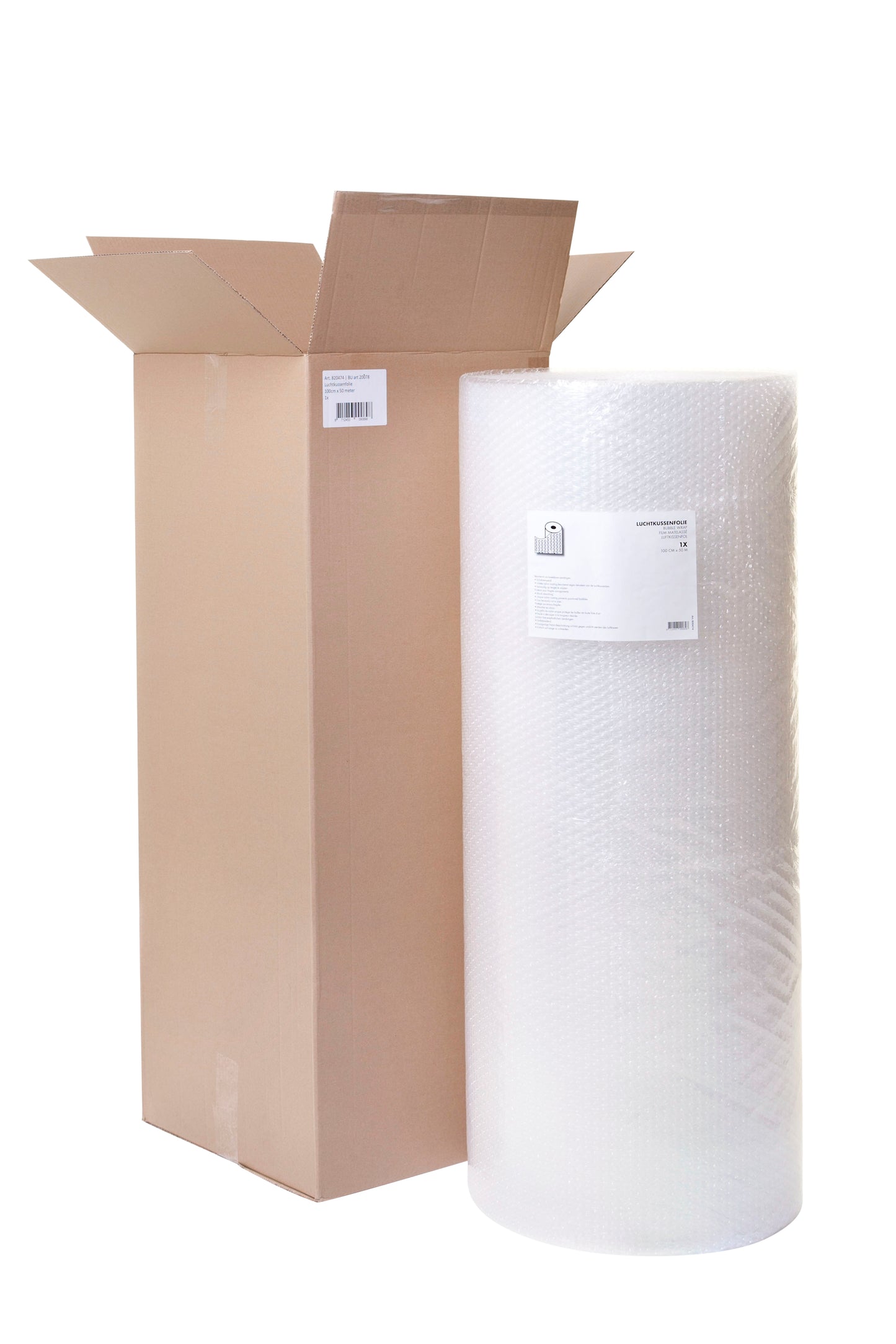 Luchtkussenfolie IEZZY Rol 100cm x 5m transparant - 2
