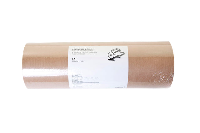 Kraft inpakpapier IEZZY 70g/m², 50cm x 220m, bruin