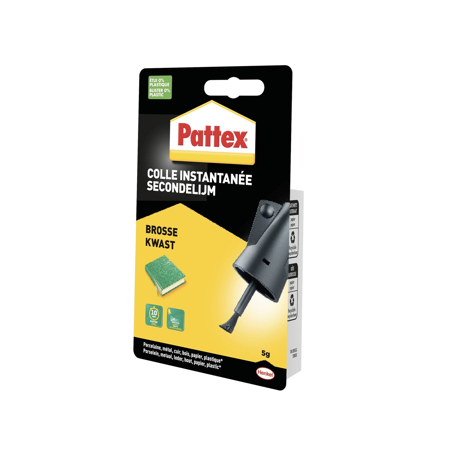 Secondenlijm Pattex kwast 5 gram - 2