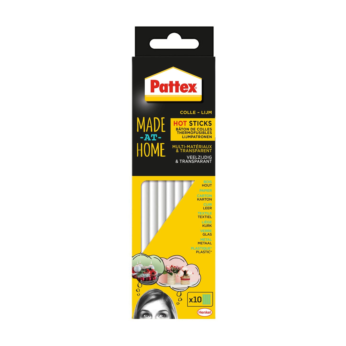 Lijmpatroon Pattex Hobby voor lijmpistool 10 stuks