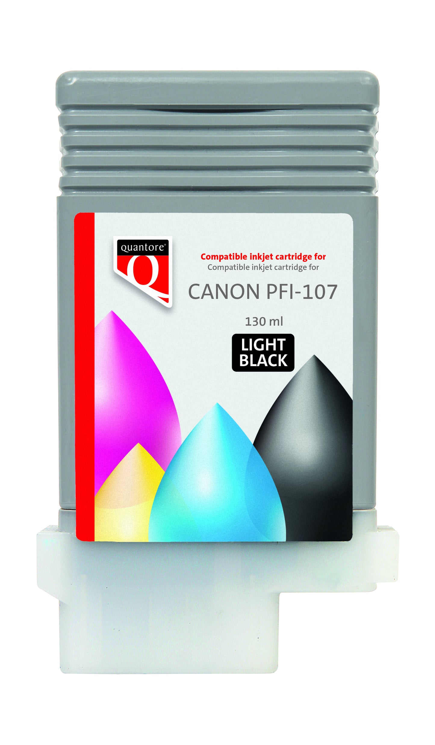 Inktcartridge Quantore Canon PFI-107 Licht Zwart
