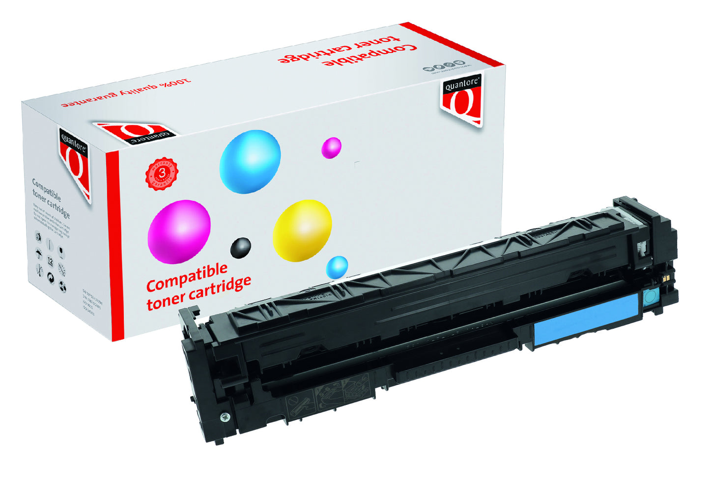 Toner Quantore HP CF531A 205A Blauw, Alternatief voor HP