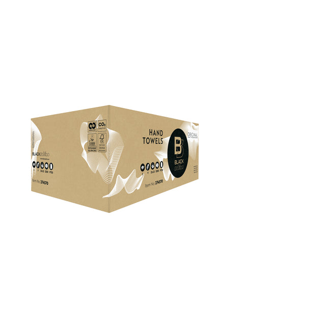 BlackSatino Handdoek PT30 V-vouw 274570 - 2