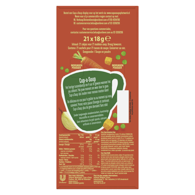 Cup-a-Soup Unox koninginnensoep 175ml – Klassieke soep - 3
