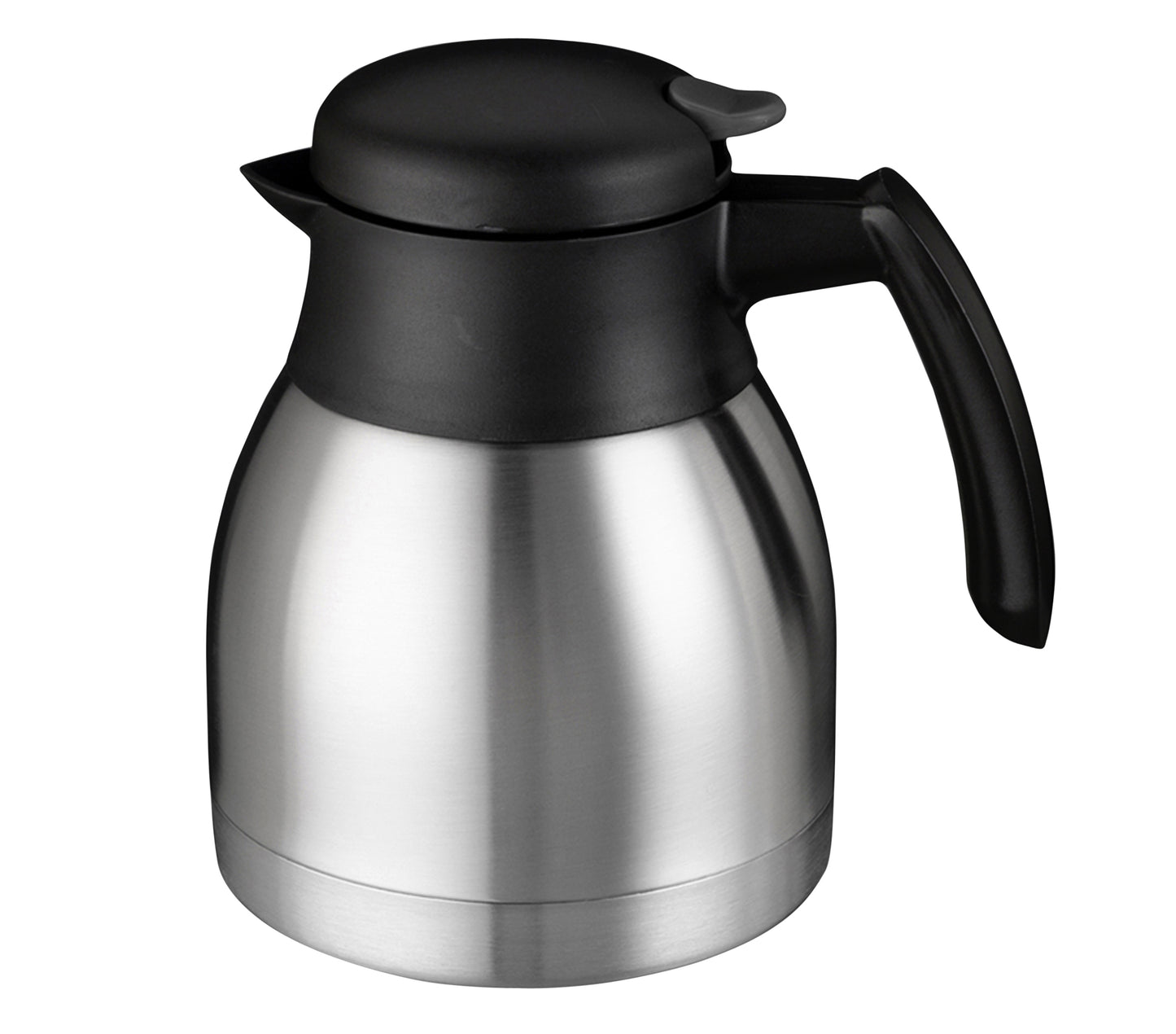 Dubbelwandige RVS thermoskan Bravilor 1 liter zwart