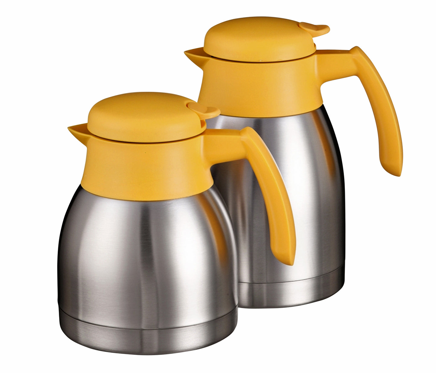 Dubbelwandige RVS thermoskan Bravilor 1 liter geel - 2