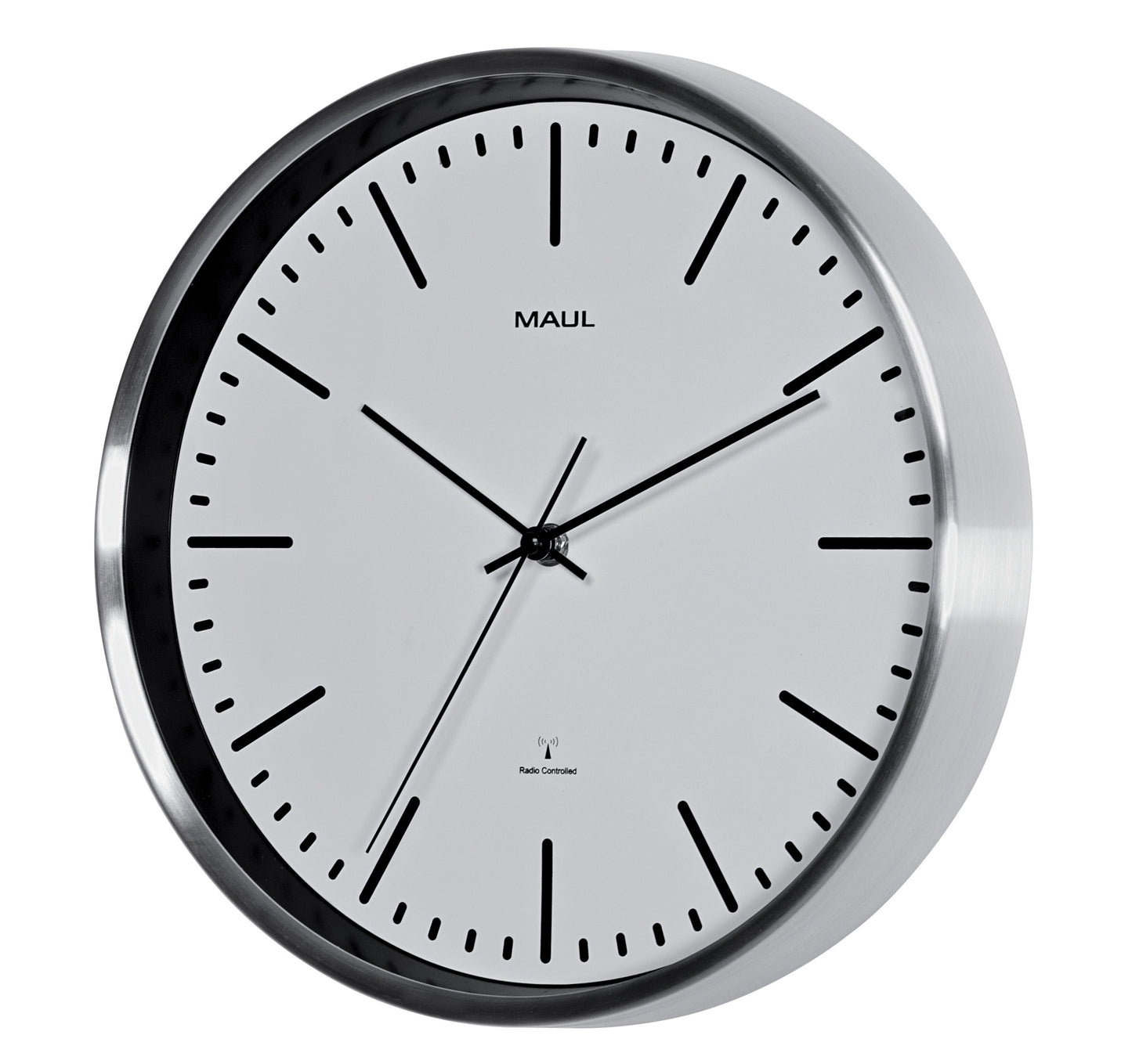 Maul Fly wandklok Ø30,5cm wit/aluminium - 2