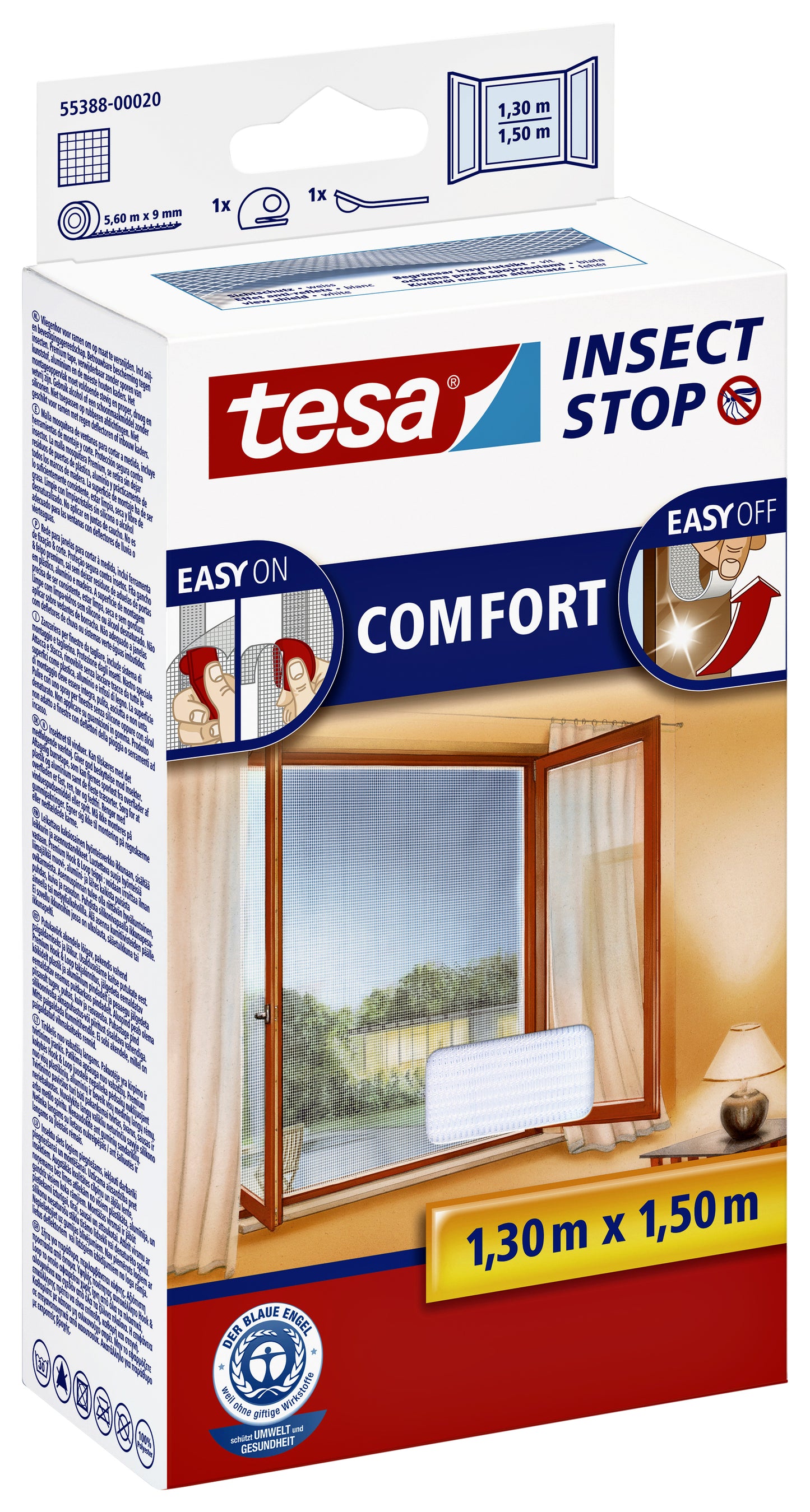 Witte Insectenhor Tesa voor Ramen 1,5 x 1,3 m - 2