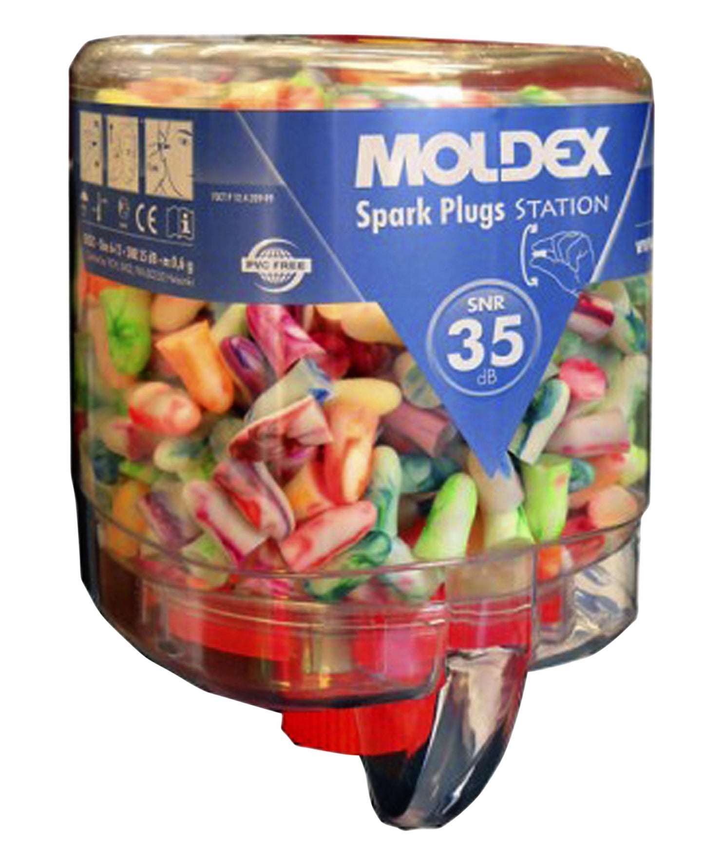 Moldex Spark Plug oorstoppen, 250 stuks in dispenser