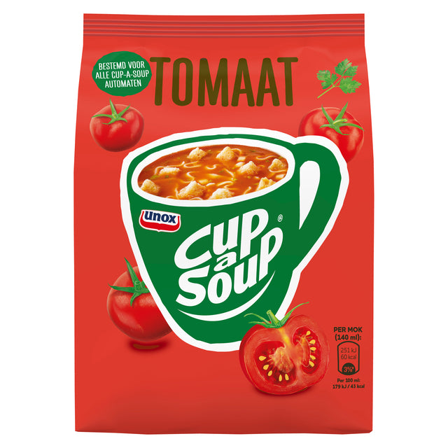 Unox Cup-a-Soup Tomaat Machinezak 140ml - Frisse tomatensoep - 2