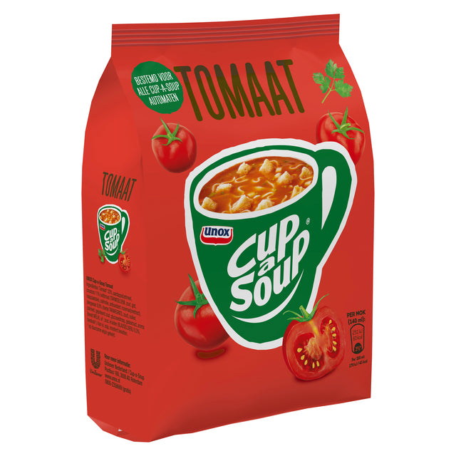 Unox Cup-a-Soup Tomaat Machinezak 140ml - Frisse tomatensoep - 3