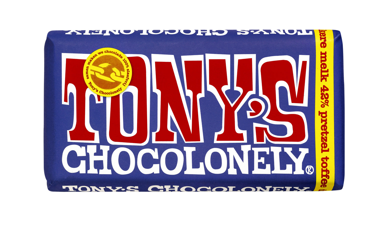 Tony Chocolonely donker-melk pretzels, 100gr