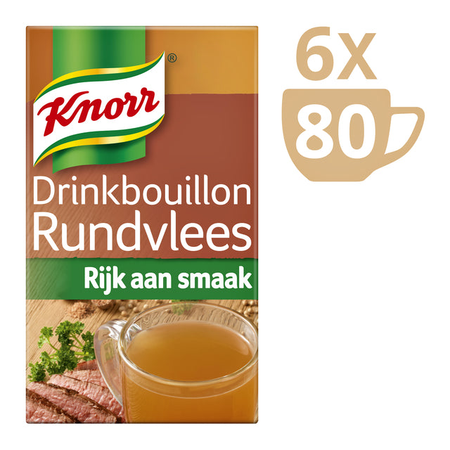 Knorr Rundvlees Drinkbouillon Sachets, 80 stuks - 2