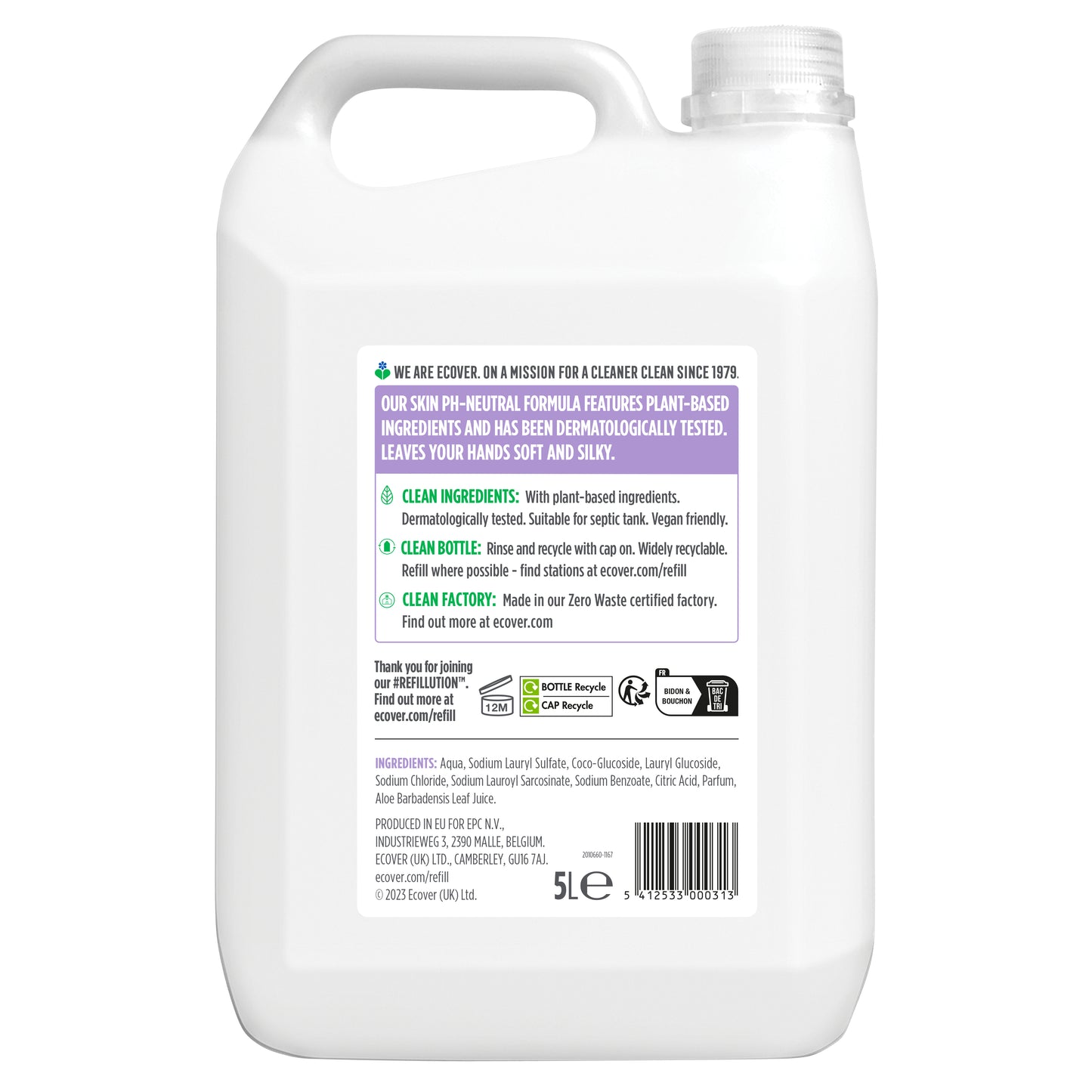 Handzeep Greenspeed Ecover lavendel, 5 liter - 2