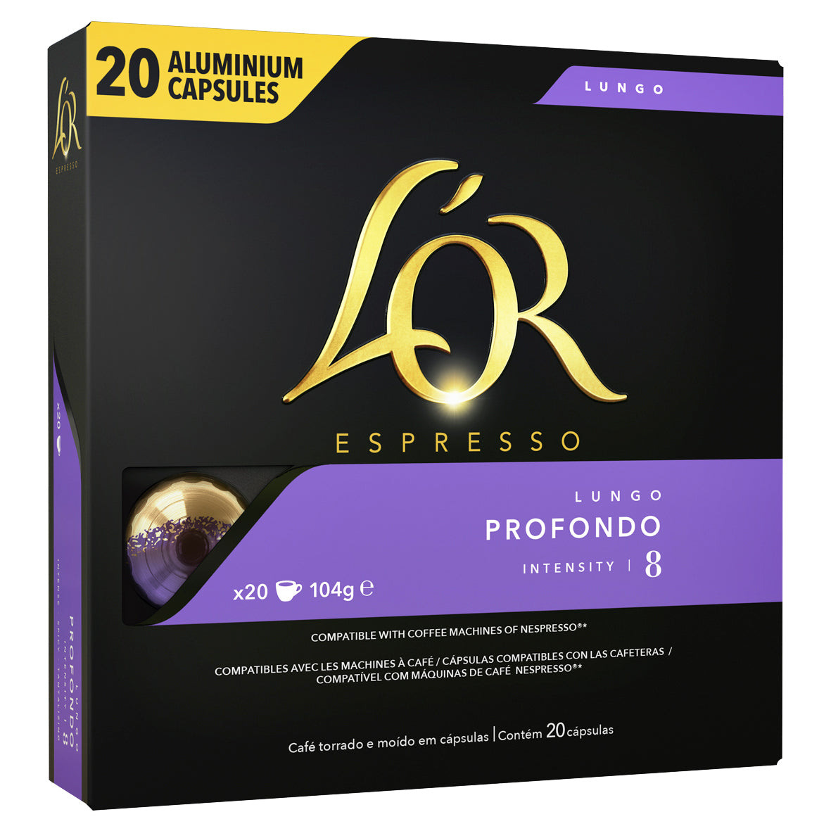 L'Or Espresso Lungo Profondo Capsules 20 Stuks