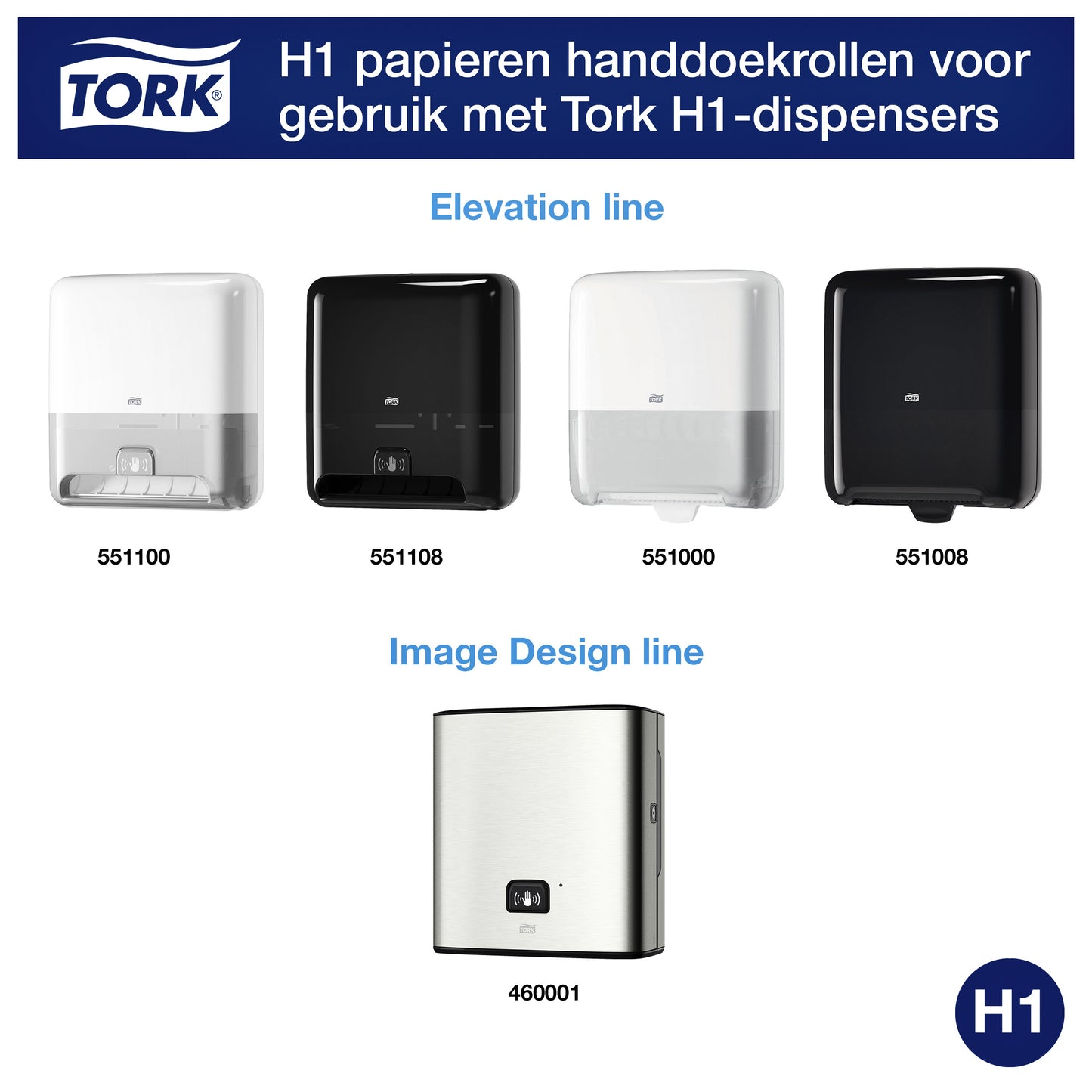 Tork Matic H1 Premium 2-laags wit 290016 - 5