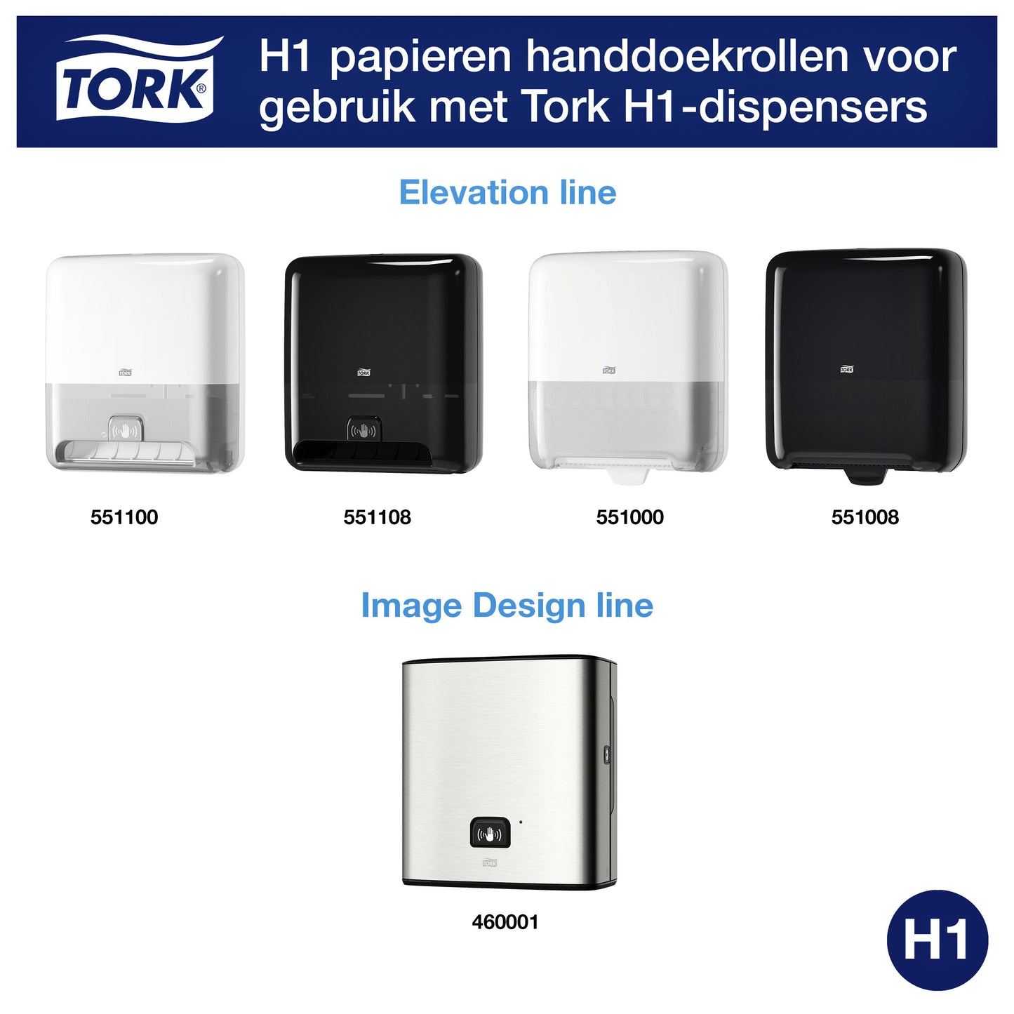 Handdoekrol Tork Matic H1 2-laags wit 6 rollen - 3