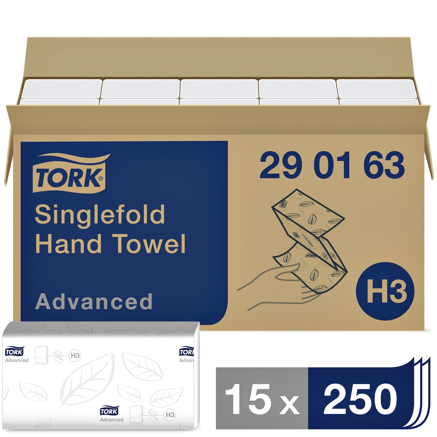 Tork H3 Advanced Z-vouw wit 290163