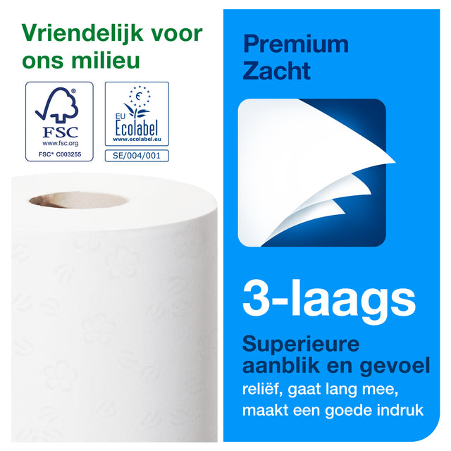 Tork T4 Premium 3-laags wit toiletpapier, 110316 - 2