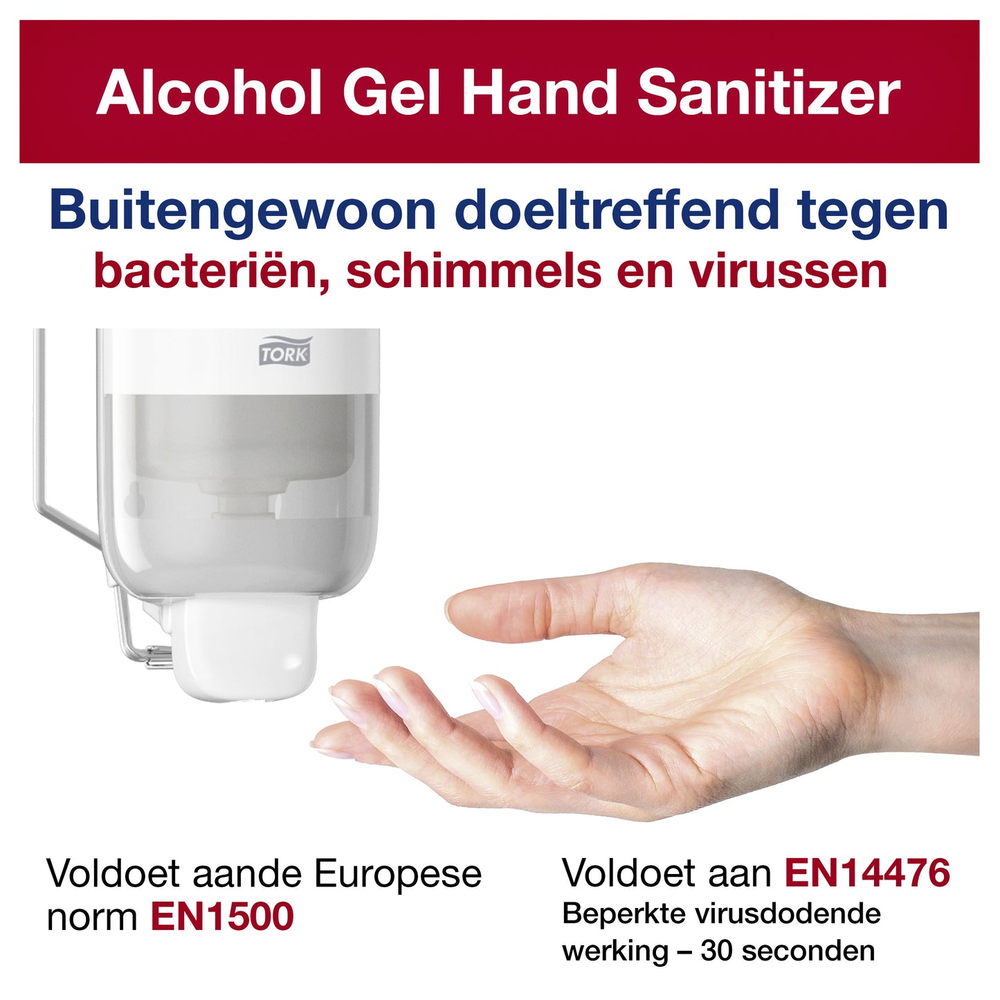 Alcoholgel Tork S1 handdesinfectie 1 liter