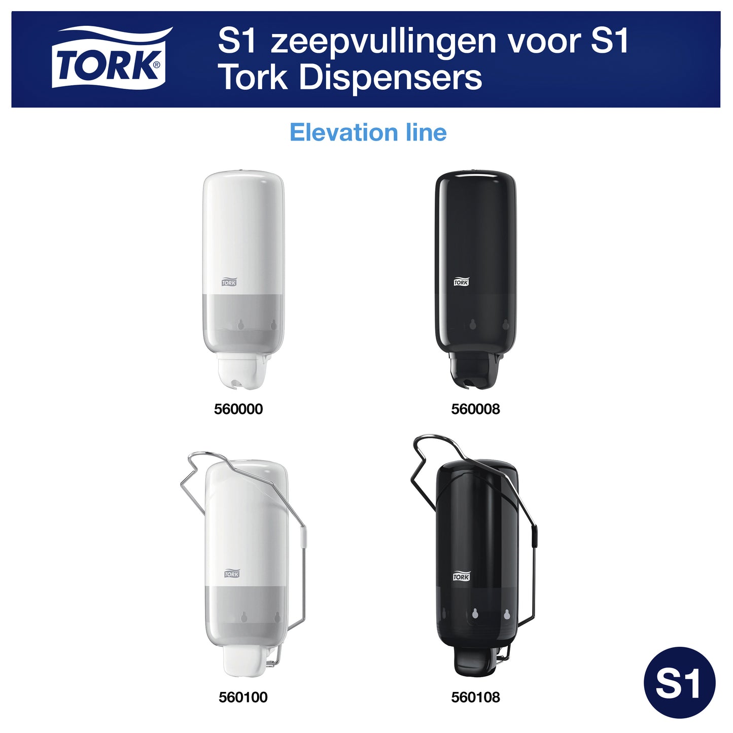 Alcoholgel Tork S1 handdesinfectie 1 liter - 2