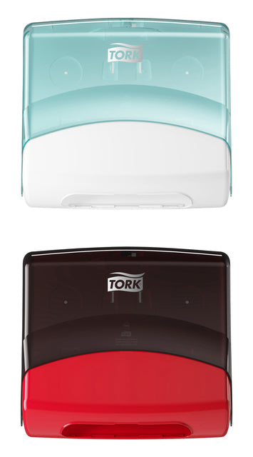 Reinigingsdoekdispenser Tork W4 Wand Zwart 654008 - 4