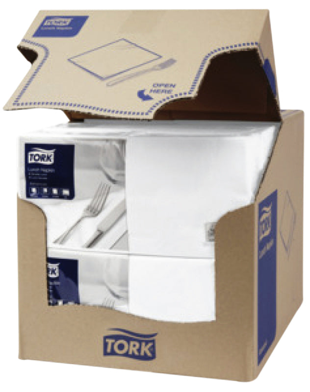Servet Tork 33x33cm 200st wit
