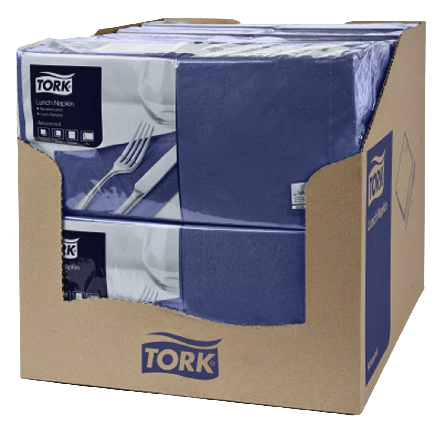Servet Tork 33x33cm donkerblauw 200st - 2