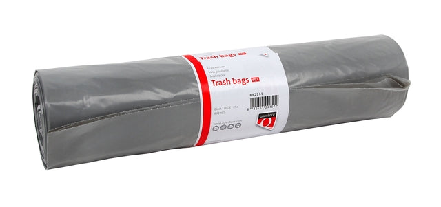 Quantore LDPE Afvalzak T50 60x90cm 60L Grijs, Rol à 25 Stuks