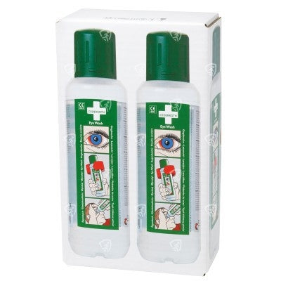 Oogdouche Cederroth 500ml met gebufferde vloeistof en wandhouder