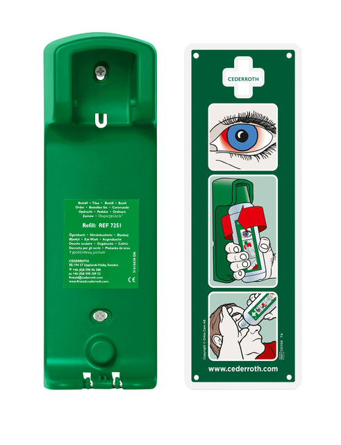 Cederroth oogdouche 500ml met wandhouder