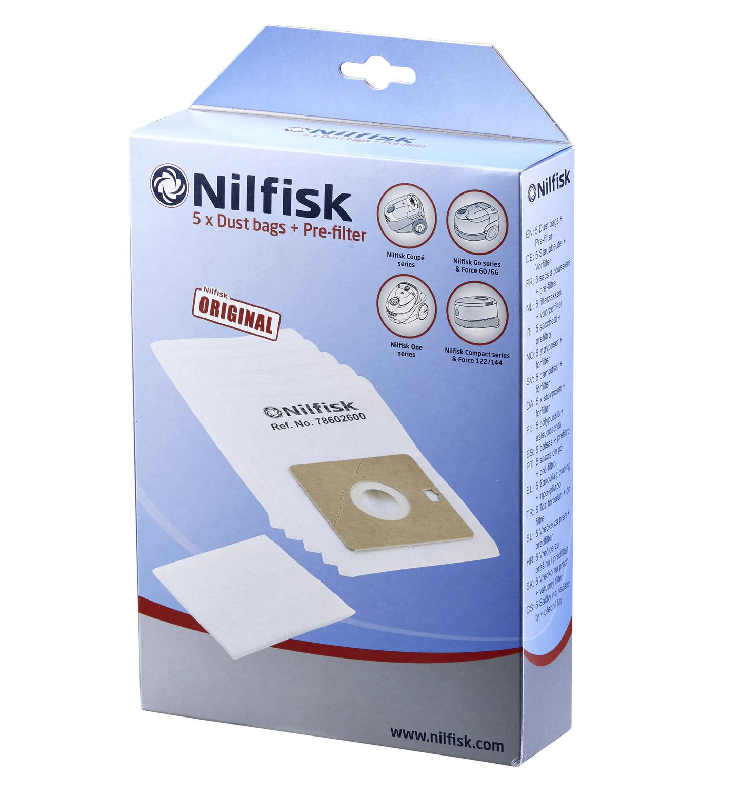 Stofzuigerzak Nilfisk Serie One en Coupe (5 stuks)