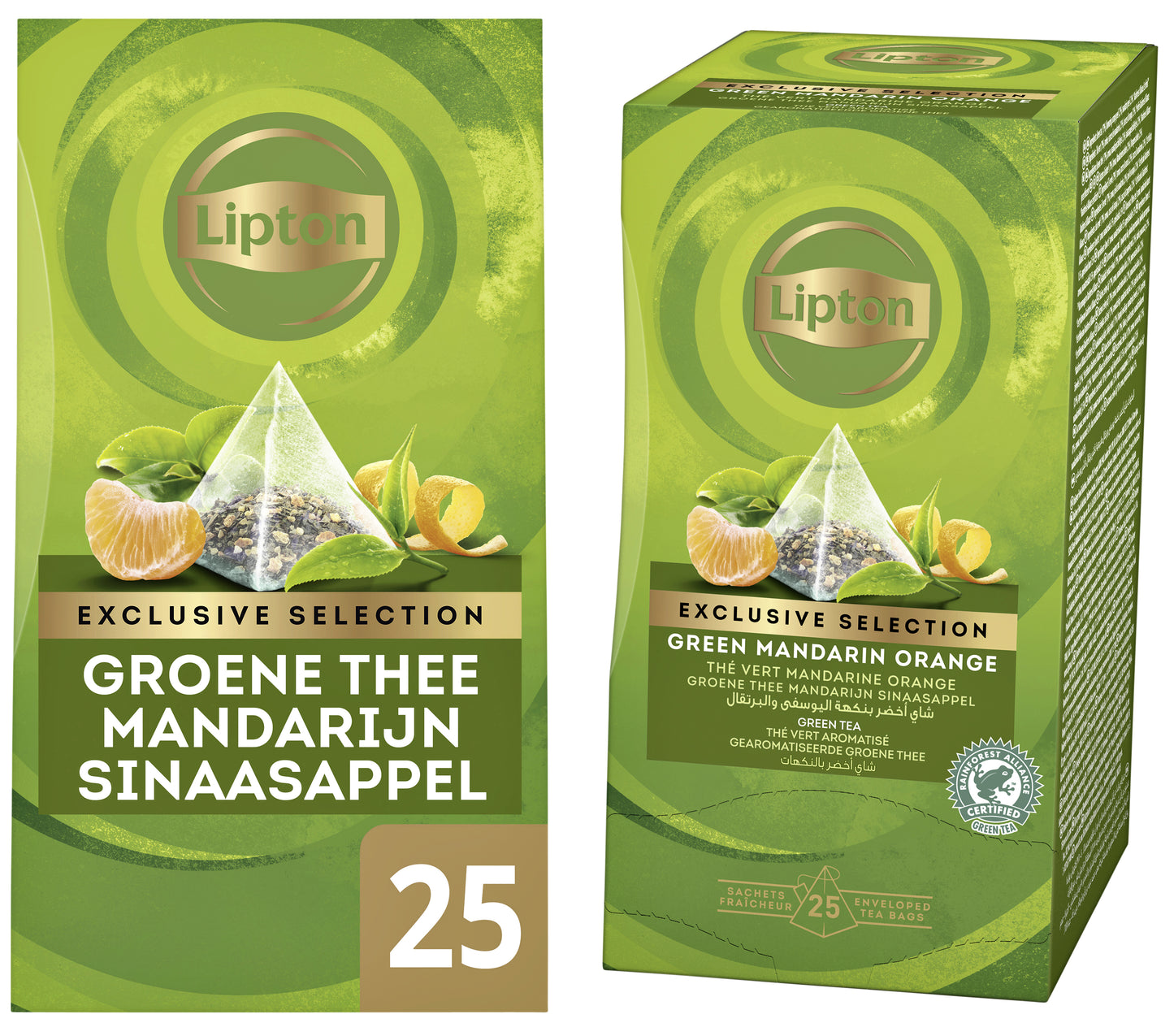 Lipton Green Tea met Mandarijn en Sinaasappel 25 piramidezakjes - 3