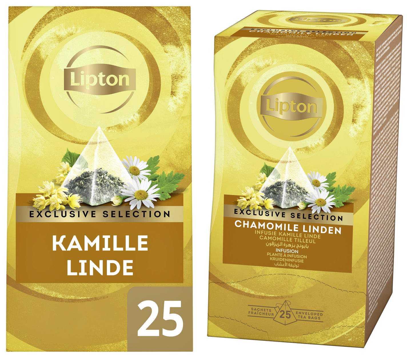 Thee Lipton Kamille Linde piramidezakjes 25x2g - 3
