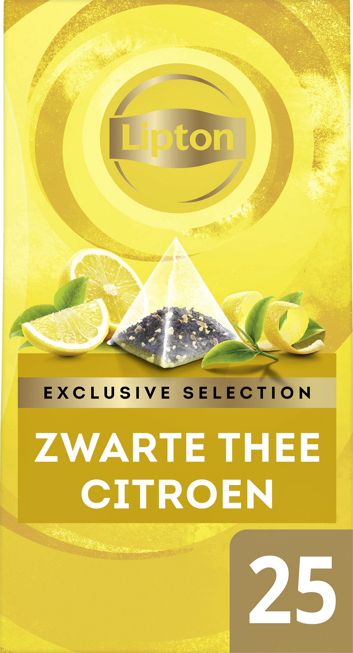 Lipton Exclusive Citroen Thee in Piramidezakjes 25x2g