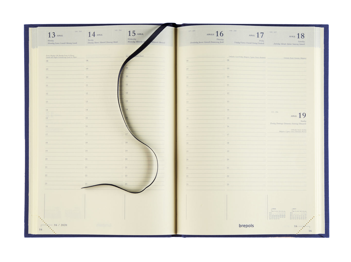 Brepols Bretime Lima Agenda 2024/2025 16 Mnd 7d/2p Zwart - 2