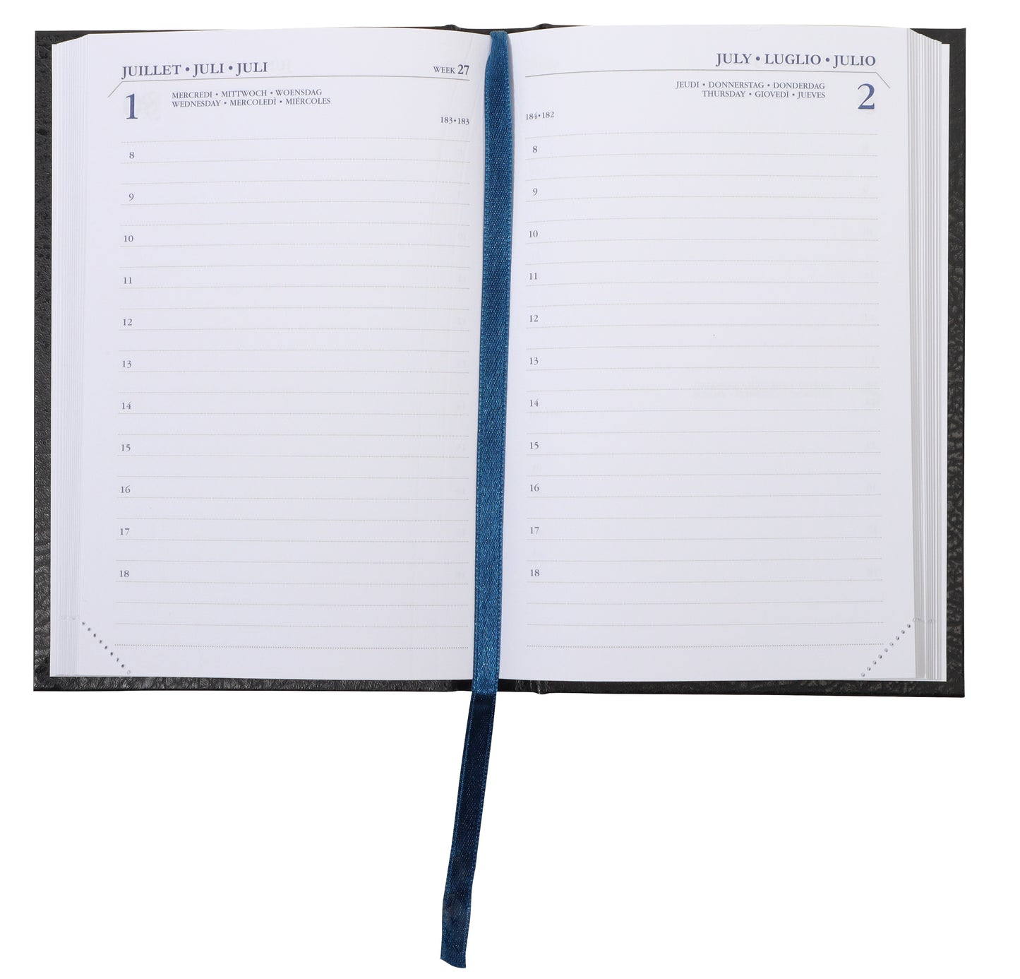 Agenda 2025 Ryam Memoplan 1 Mundior 1d/1p Zwart - 2