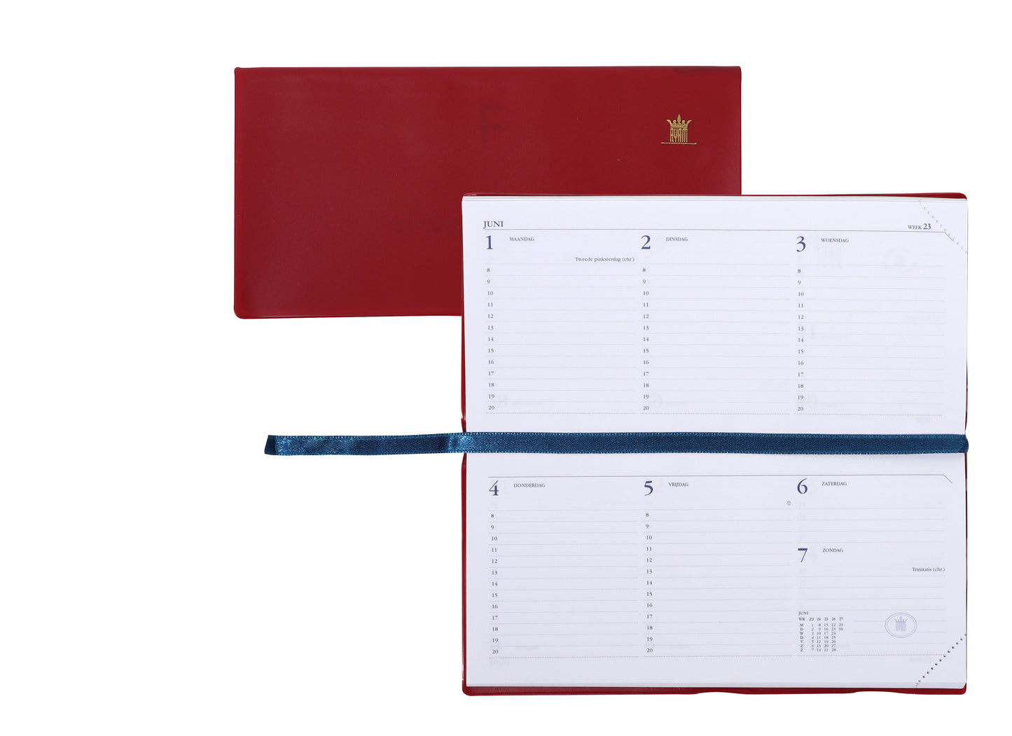 Agenda 2025 Ryam Memoplan 7 Suprema 7d/2p Bordeaux - 3