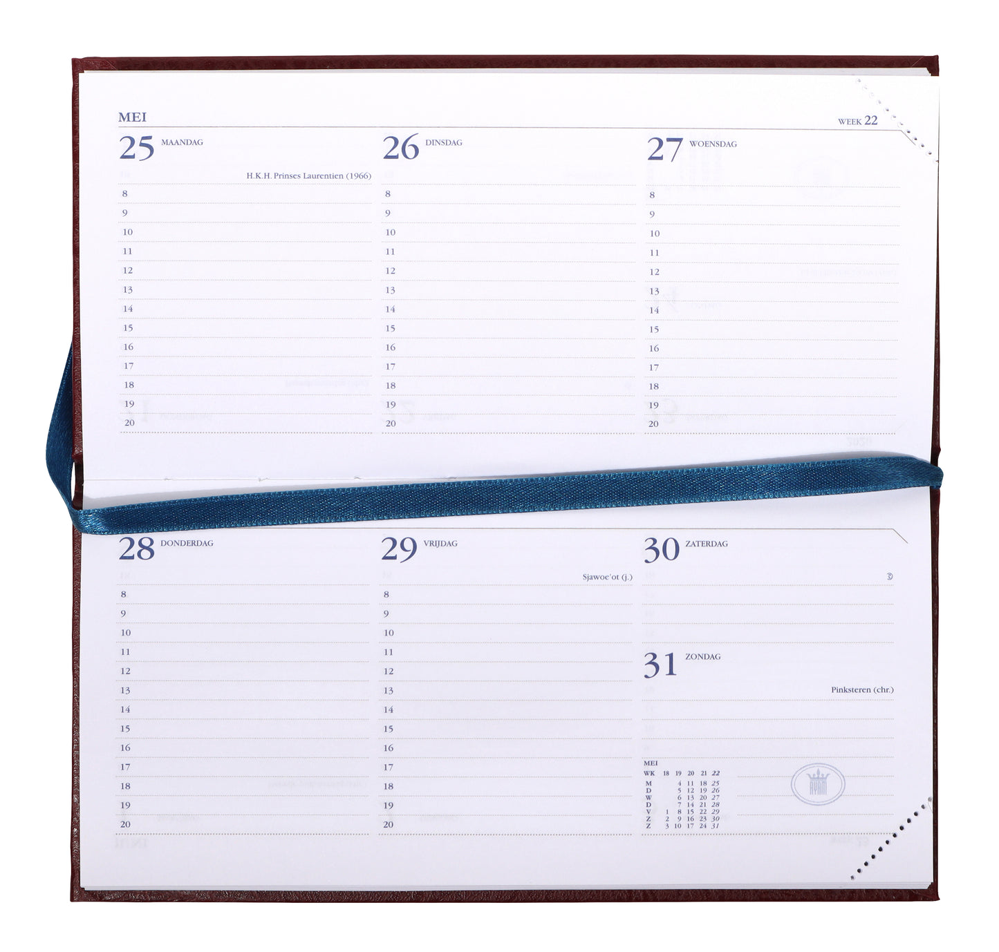 Agenda 2025 Ryam Memoplan 7 Mundior met kalendarium en ringbinding - 2