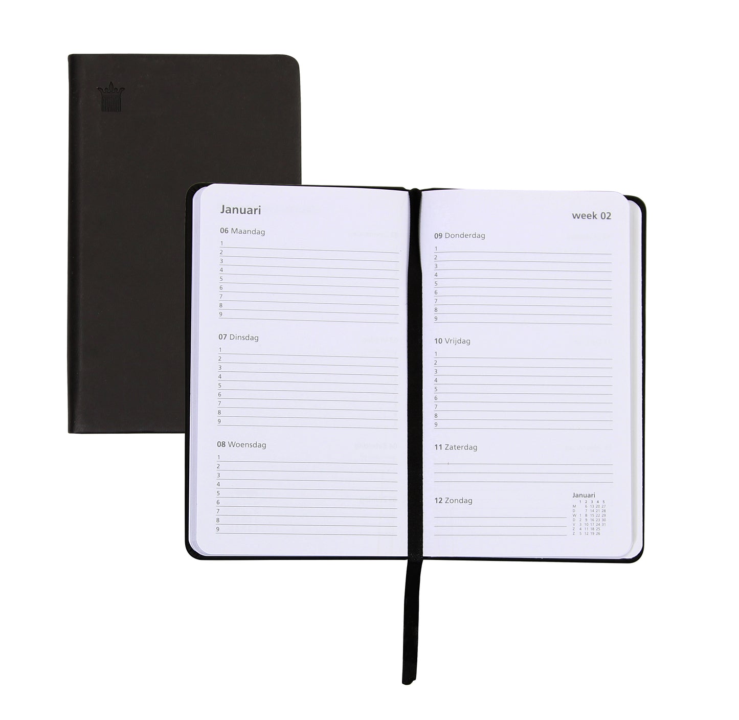 Schoolagenda 24-25 Ryam Cursus DeLuxe 7d/2p zwart - 3