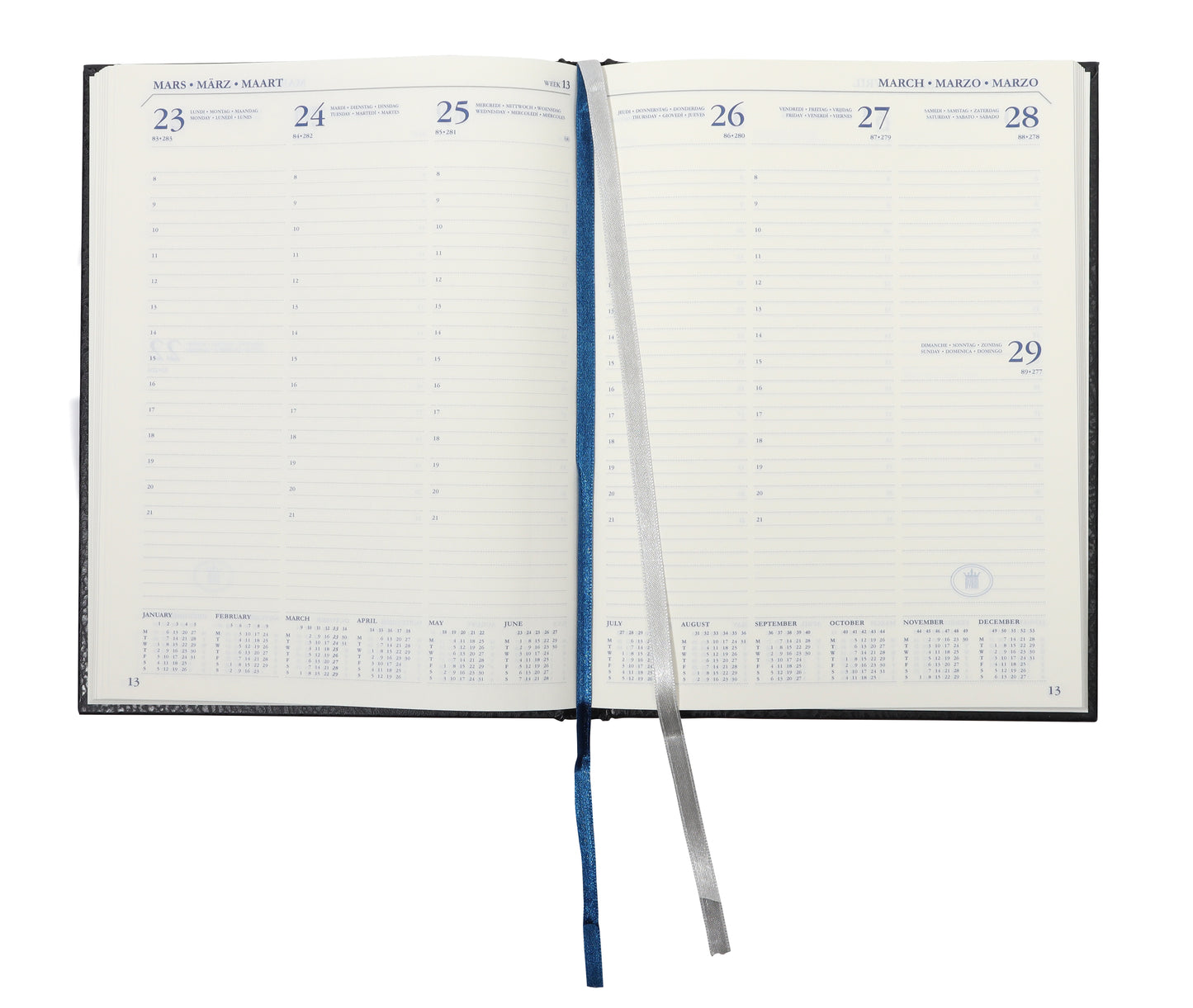 Schoolagenda 24-25 Ryam Executive Mundior 7d/2p zwart - 2