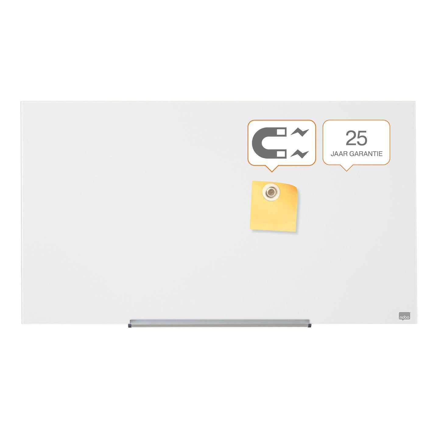 Nobo Glasbord Impression Pro 1260x711mm Wit - Magnetisch en Bestand tegen Vlekken - 7