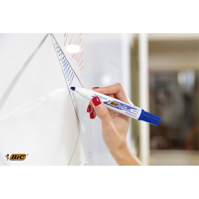 Viltstift Bic 1701 Whiteboard Rond 1,4mm Blauw - 4