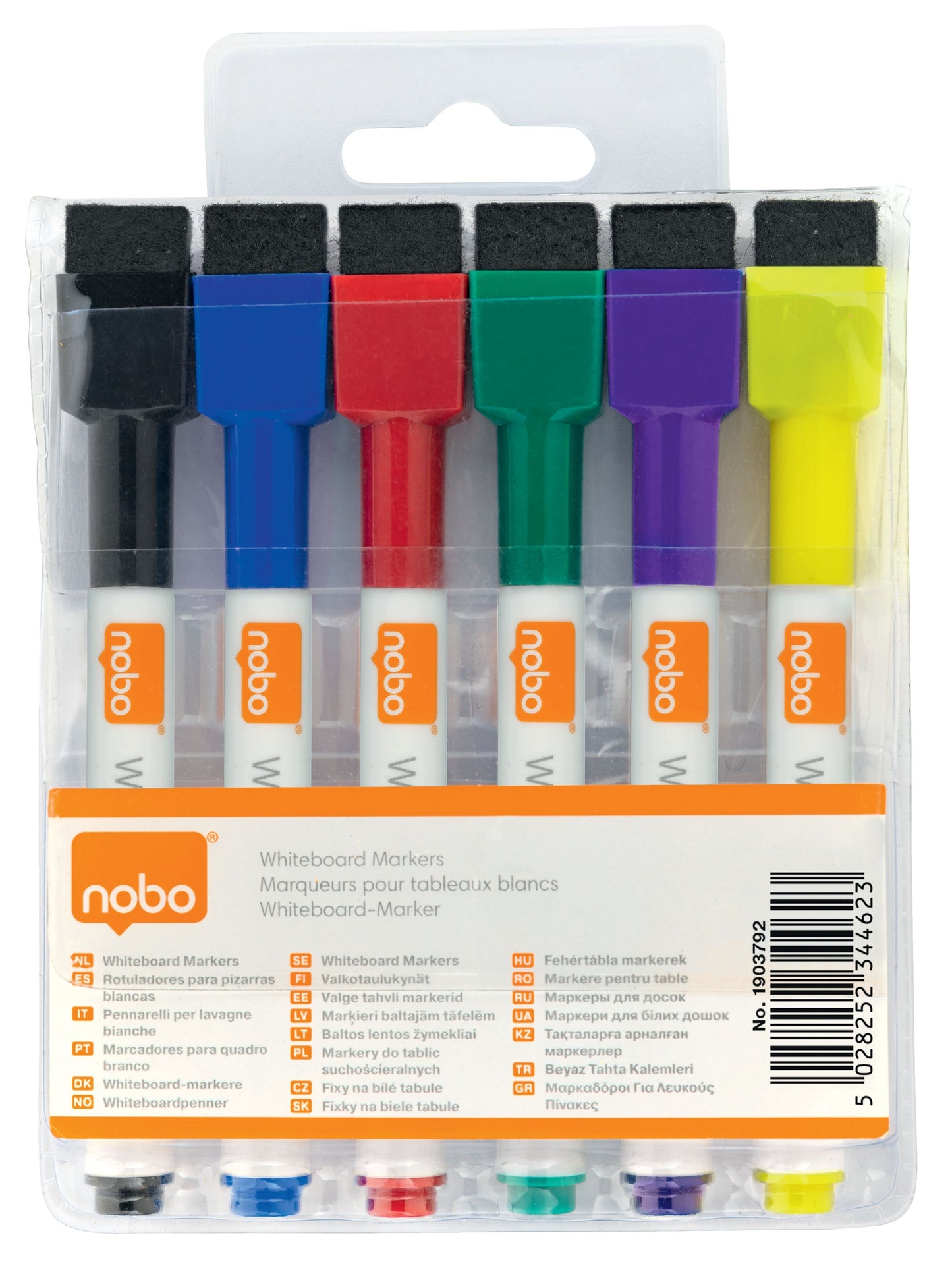 Rexel Whiteboard Mini Marker, droog uitwisbaar, Ass, inclusief wisser en cleaner - 6