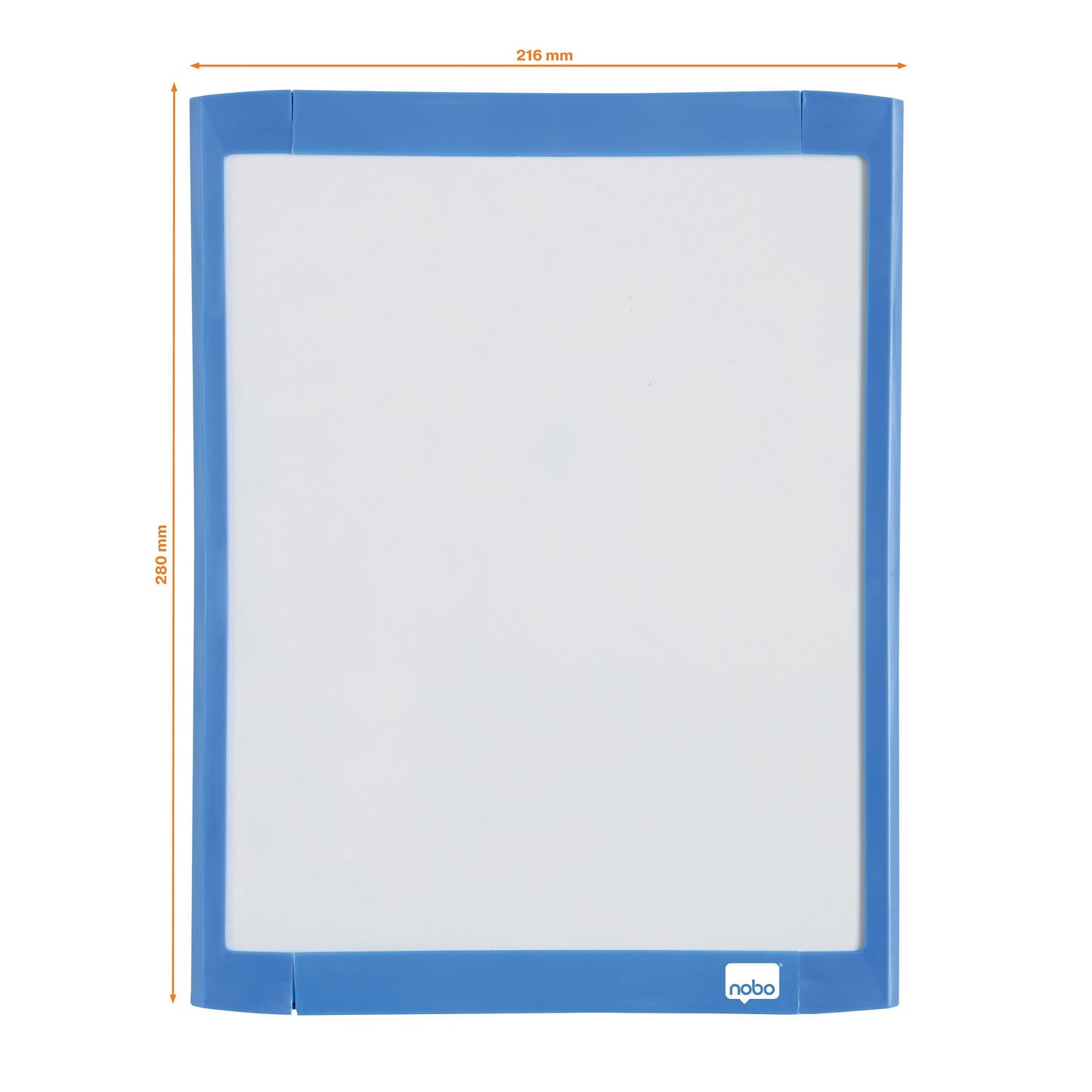 Nobo Gelakt Magnetisch Whiteboard 21,6x28cm, assorti lijstkleuren