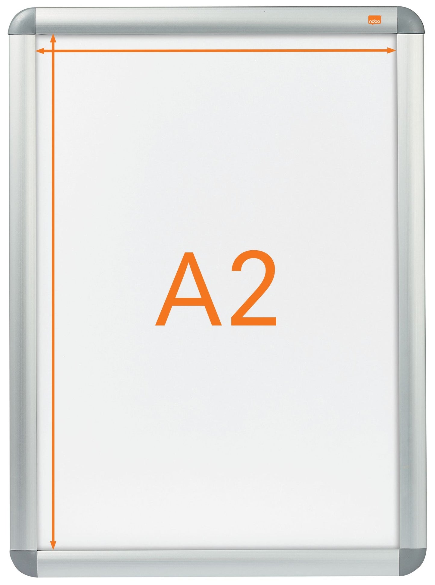 Kliklijst Nobo A2 aluminium voor posters - 2
