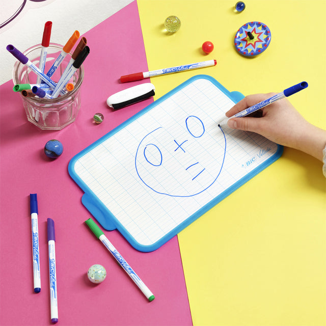 Viltstift Bic 1721 Whiteboard schuin F zwart