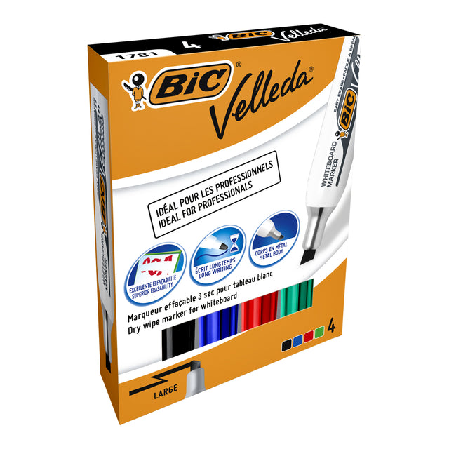 Bic 1781 Whiteboard Marker schuin L assorti